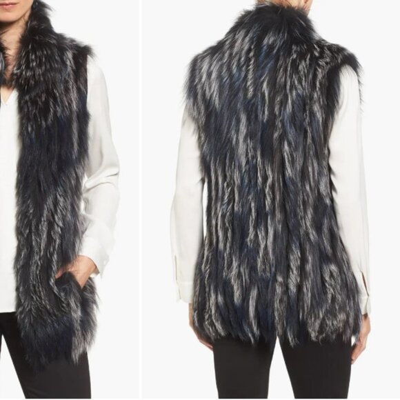 Diane Von Furstenberg Genuine Fox Fur Vest - Picture 4 of 16
